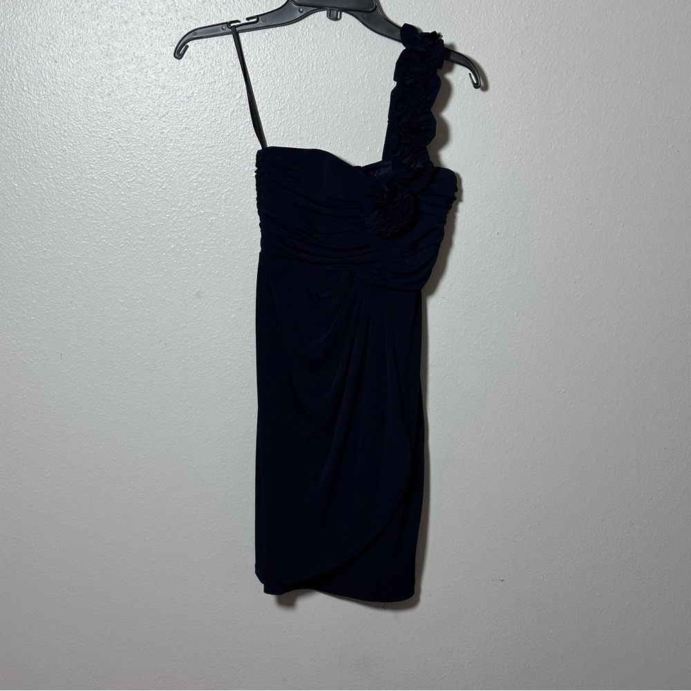 Sweet Storm Women Party One Shoulder Navy Blue Dressβ size small